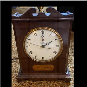 VINTAGE TELECHRON ELECTRIC MANTEL CLOCK #4H99.